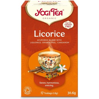 Чай YogiTea лакрица, корица, имбирь 17пак Luomu