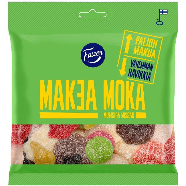 Фруктовые мармеладные конфеты Fazer Makea Moka 300 гр