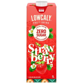 Напиток NJIE Lowcaly 1 л с клубничным вкусом