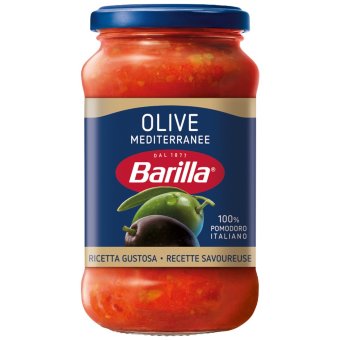 Паста соус с оливками и томатами Barilla 400 гр