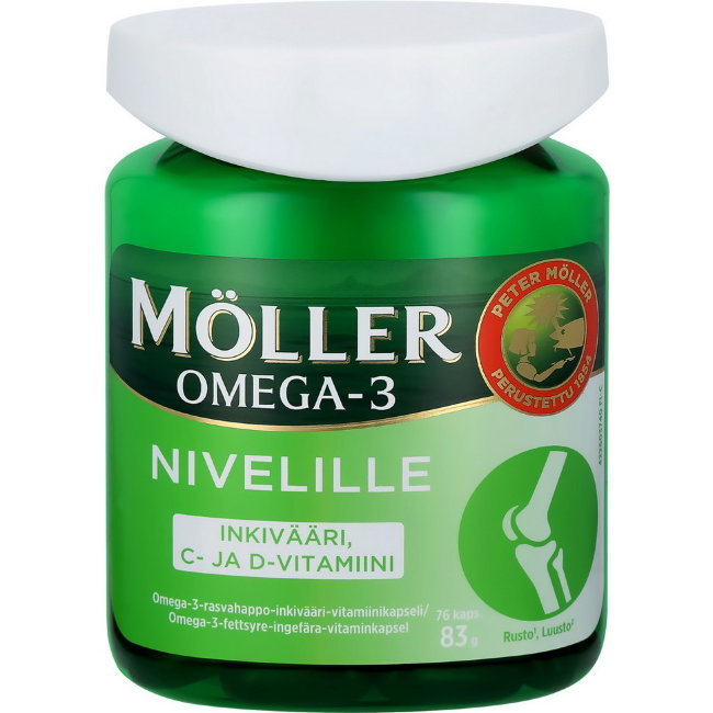 Витамины для суставов и костей с Омега-3 Moller Nivelille Omega-3 76 капсул Moller Витамины для суставов и костей с Омега-3 Moller Nivelille Omega-3 76 капсул Moller