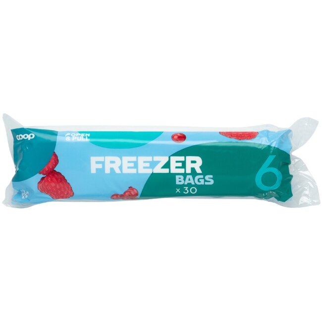 Пакеты для заморозки Coop 6 л (уп 30 шт) Пакеты для заморозки Coop 6 л (уп 30 шт)