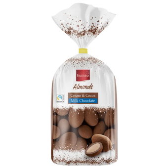 Миндаль в молочном шоколаде с какао Favorina 200 гр