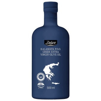 Высококачественное греческое оливковое масло первого холодного отжима KALAMATA Deluxe 500 мл Высококачественное греческое оливковое масло первого холодного отжима KALAMATA Deluxe 500 мл