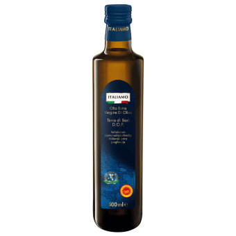 Оливковое масло первого отжима ITALIAMO Terra di Bari D.O.P. 500 мл