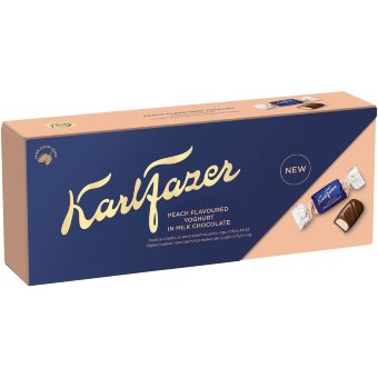 Шоколадные конфеты с начинкой йогурт-персик Karl Fazer 250 гр Шоколадные конфеты с начинкой йогурт-персик Karl Fazer 250 гр