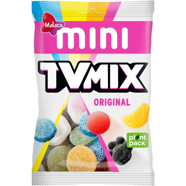 Фруктовые и лакричные конфеты Malaco TV Mix Original 110 гр
