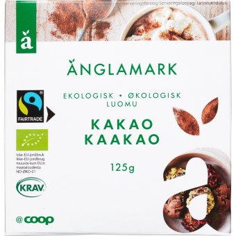 Органическое какао порошок Änglamark 125 гр