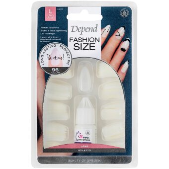 Накладные ногти Depend Fashion Size 96 шт Stiletto nr 80072