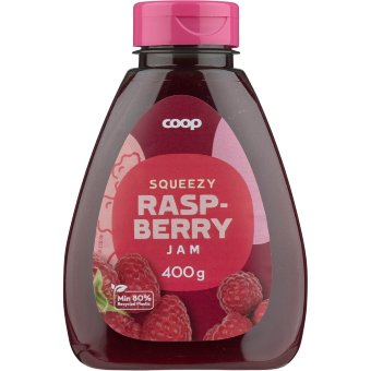 Малиновое варенье Coop в бутылке 400 гр Малиновое варенье Coop в бутылке 400 гр