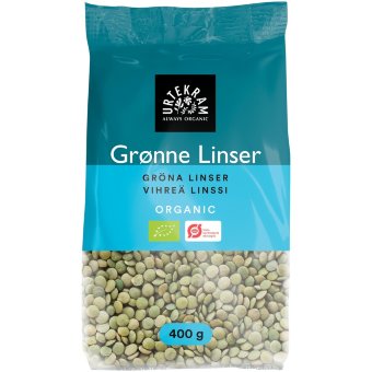 Зеленая органическая чечевица Urtekram 400 гр Зеленая органическая чечевица Urtekram 400 гр