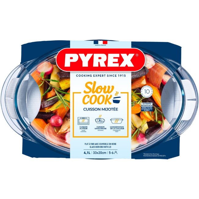Стеклянная кастрюля Pyrex 2,9 л + крышка 1,6 л
