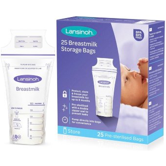 Пакеты для хранения и замораживания молока Lansinoh 180 мл, 25 шт