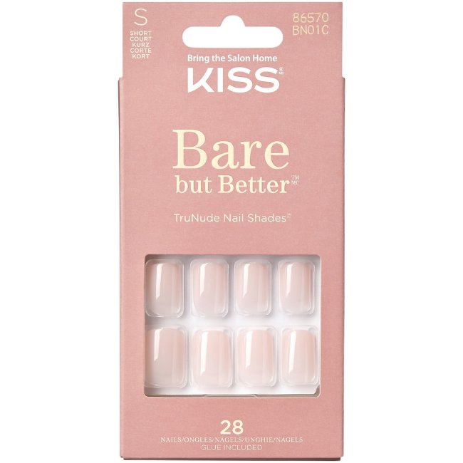 Накладные ногти Kiss Bare but Better 28 шт