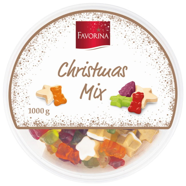 Рождественские фруктовые конфеты Christmas Mix Favorina 1 кг