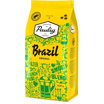 Кофе зерновой Brazil  500 гр Paulig