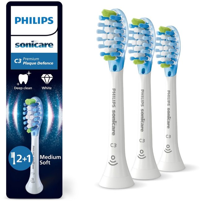 Сменные насадки Philips Sonicare C3 Premium Plaque Defence 3 шт/упаковка, HX9043/87