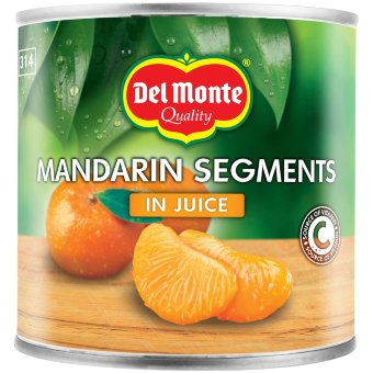 Мандарин консервированный (дольки) Del Monte в собственном соку, 300 гр Мандарин консервированный (дольки) Del Monte в собственном соку, 300 гр