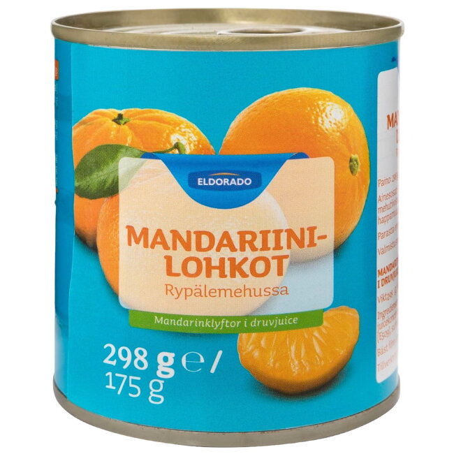 Мандарин консервированный (дольки) Eldorado в собственном соку, 298 гр