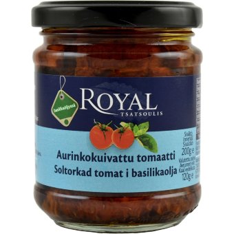 Вяленые томаты Royal с базиликом 200/120 г
