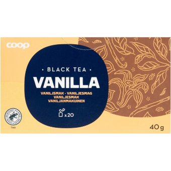 Чай черный с ванилью Coop 20пак Чай черный с ванилью Coop 20пак
