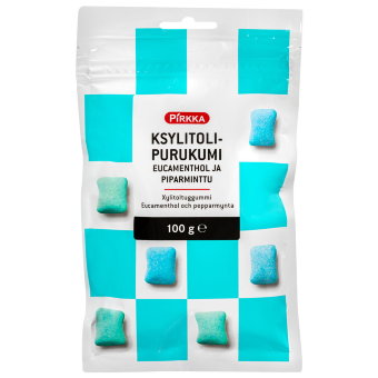 Жевательная резинка с мятой и эвкалиптом Pirkka 100 гр