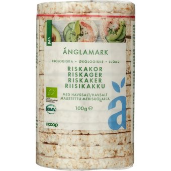 Рисовые галеты с морской солью Änglamark органические 100 гр Рисовые галеты с морской солью Änglamark органические 100 гр