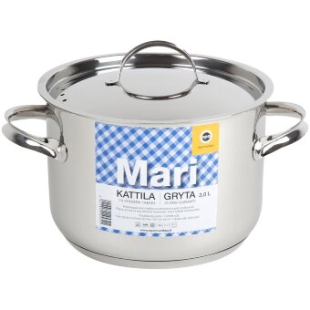 Кастрюля Opa Mari Steel из нержавеющей стали 3,0 л