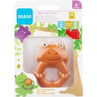 Прорезыватель для зубов Ainu MAM Max Frog (Лягушка) 4+ мес Прорезыватель для зубов Ainu MAM Max Frog (Лягушка) 4+ мес