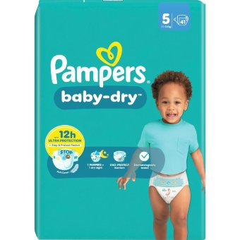 Подгузники Pampers Baby Dry S5 11-16 кг 41 шт Подгузники Pampers Baby Dry S5 11-16 кг 41 шт