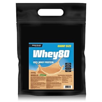 Сывороточный протеин Whey80 SportLife Nutrition ванильное морожение/стевия 3 кг Сывороточный протеин Whey80 SportLife Nutrition ванильное морожение/стевия 3 кг