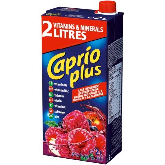 Напиток Caprio Plus с малиной и яблоком 2 л