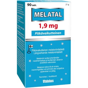 Длительно действующие таблетки Melatal 1,9 мг, 90 шт Vitabalans