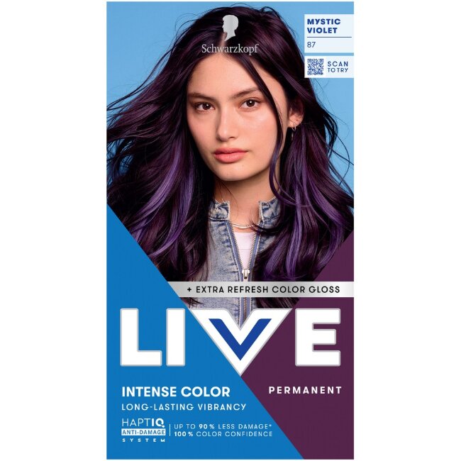 Постоянная краска для волос Schwarzkopf LIVE 87 Mystic Violet