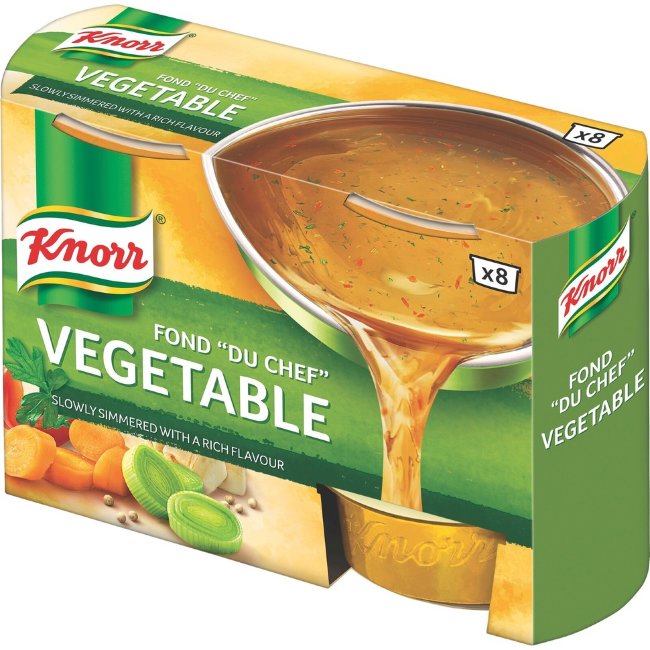 Ансамбль овощных концентратов Knorr Fond "du Chef" готовый к употреблению (уп 8 шт) 224 гр