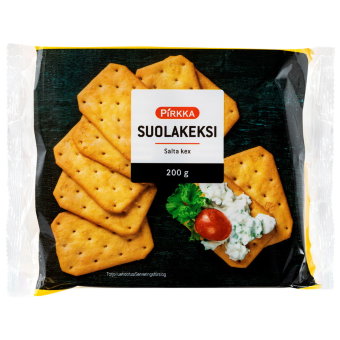 Соленый крекер Pirkka 2x100 гр Соленый крекер Pirkka 2x100 гр