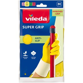 Перчатки хозяйственные Vileda Super Grip M