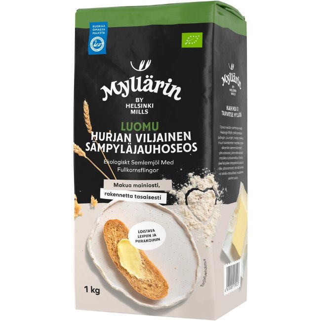 Органическая мука для хлеба Mylläri Hurjan Viljainen 1 кг