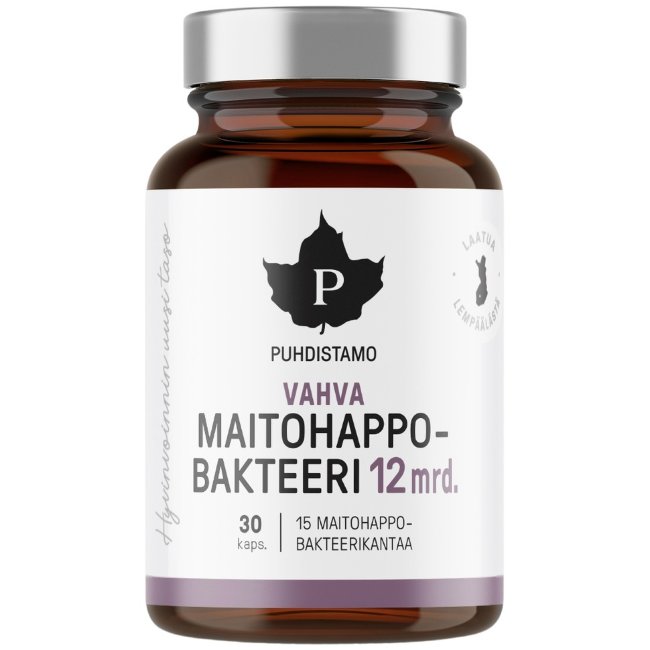 Пробиотики Puhdistamo Vahva с 12 млрд лактобактерий 30 капсул Пробиотики Puhdistamo Vahva с 12 млрд лактобактерий 30 капсул