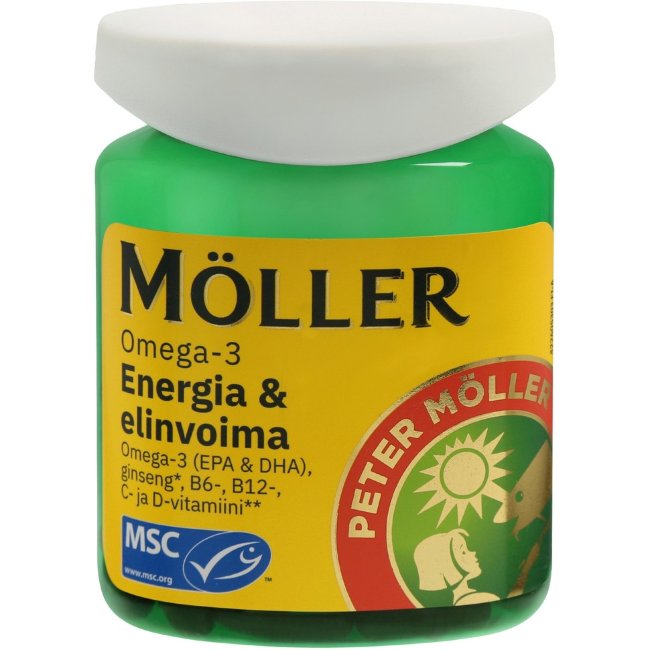 Витамины с Омега-3 для Энергии и Жизненной силы Moller Energia & Elinvoima Omega-3 60 капсул Витамины с Омега-3 для Энергии и Жизненной силы Moller Energia & Elinvoima Omega-3 60 капсул