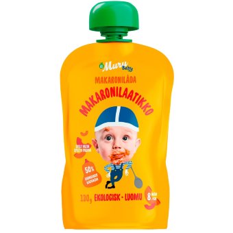 Макароны запечённые Muru Baby для детей от 8 мес. органическое питание 130 гр