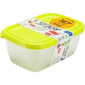 Плотно закрывающиеся контейнеры Rotho Sunshine 2 шт 1,9 л зеленые