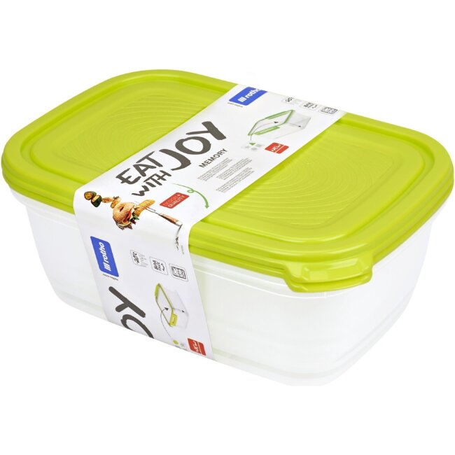 Плотно закрывающиеся контейнеры Rotho Sunshine 2 шт 1,9 л зеленые