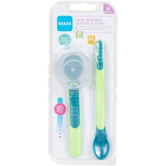 Ложки для кормления (2 размера) Ainu MAM 6+ мес, 2 шт