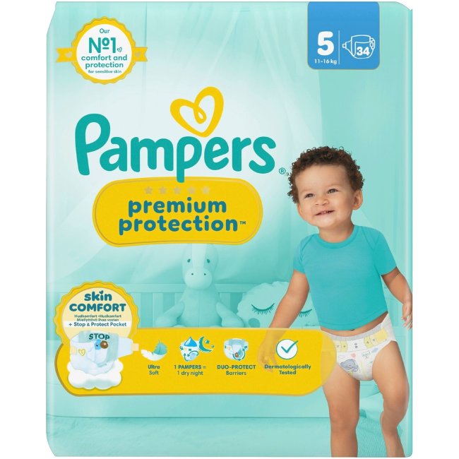 Подгузники Pampers Premium Protection S5 11-16 кг 34 шт Подгузники Pampers Premium Protection S5 11-16 кг 34 шт