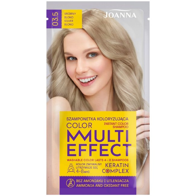 Тонирующий шампунь Joanna Multi Effect Silver Blond 03.5