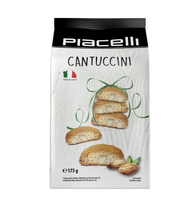 Итальянское миндальное печенье Piacelli Cantuccini 175 гр