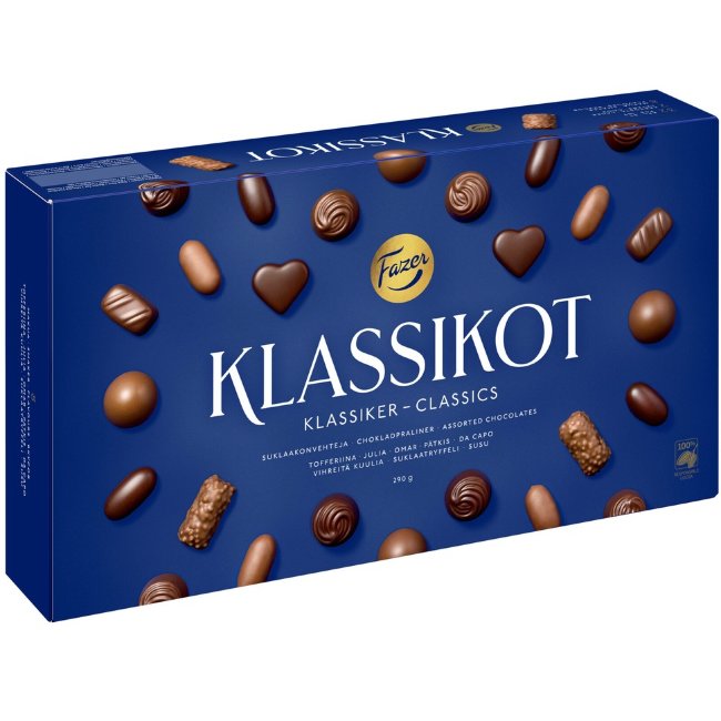 Конфеты шоколадные ассорти Fazer KLASSIKOT 290 гр