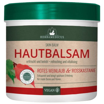 Крем с конским каштаном и виноградными листьями Hautbalsam 250 мл HERBAMEDICUS Крем с конским каштаном и виноградными листьями Hautbalsam 250 мл HERBAMEDICUS