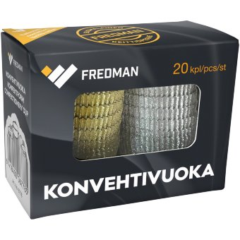 Форма для выпекания кексов Eskimo (алюминиевая, два цвета) 20 шт Форма для выпекания кексов Eskimo (алюминиевая, два цвета) 20 шт